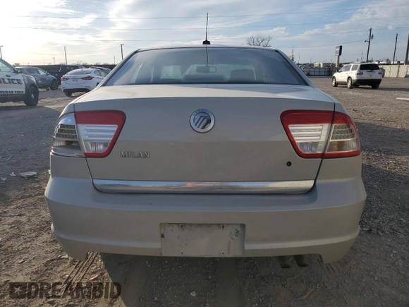 2008 Mercury Milan with VIN 3MEHM07Z48R639021, listed as a Copart auction lot 45934865 with 216,071 mi miles and Salvage Title. Bid and sale history available at carsss.com. Image 6.