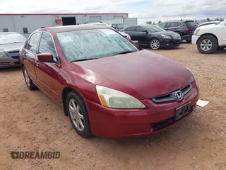 2004 Honda Accord EX with VIN 1HGCM66594A036617, listed as a IAAI auction lot 42576206 with 215,054 mi miles and . Bid and sale history available at DreamBid. Image 1.