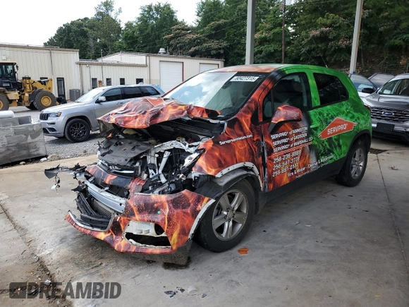 2020 Chevrolet Trax LS with VIN 3GNCJKSB6LL304890, listed as a Copart auction lot 60427315 with Not provided miles and Salvage title. Bid and sale history available at DreamBid. Image 1.