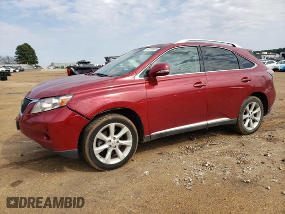 2012 Lexus RX 350 with VIN JTJZK1BA0C2412793, listed as a Copart auction lot 45292985 with 276,510 mi miles and Salvage Title. Bid and sale history available at DreamBid. Image 1.
