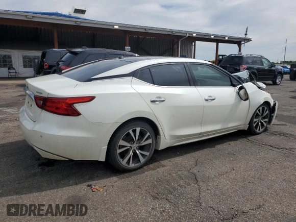 2017 Nissan Maxima Platinum with VIN 1N4AA6AP6HC367629, listed as a Copart auction lot 58747285 with 136,672 mi miles and Salvage title. Bid and sale history available at DreamBid. Image 3.