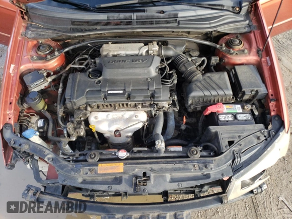 2009 Kia Spectra SX with VIN KNAFE221X95026213, listed as a Copart auction lot 85348104 with 124,171 mi miles and Salvage Title. Bid and sale history available at carsss.com. Image 12.