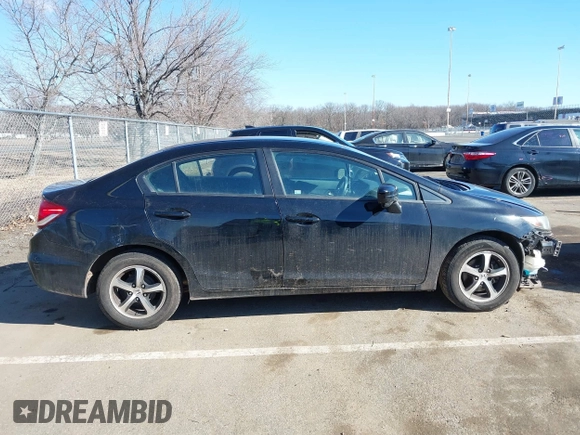 2015 Honda Civic Sedan SE with VIN 19XFB2F73FE238235, listed as a IAAI auction lot 41662447 with 144,077 mi miles. Bid and sale history available at carsss.com. Image 14.