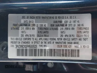 2023 Mazda CX-30 S Carbon Edition с VIN 3MVDMBCM2PM588506, выставлен на аукционе IAAI как лот 41728912 с пробегом 25 030 миль миль и . История ставок и продаж доступна на DreamBid. Изображение 9.