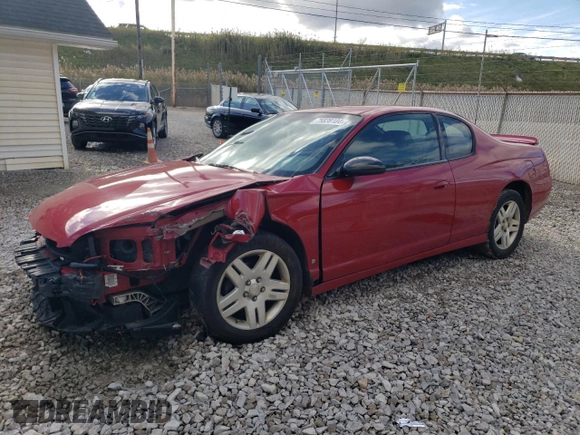 2007 Chevrolet Monte Carlo LT with VIN 2G1WK15KX79174753, listed as a Copart auction lot 79021084 with 180,360 mi miles and Salvage Title. Bid and sale history available at carsss.com. Image 1.