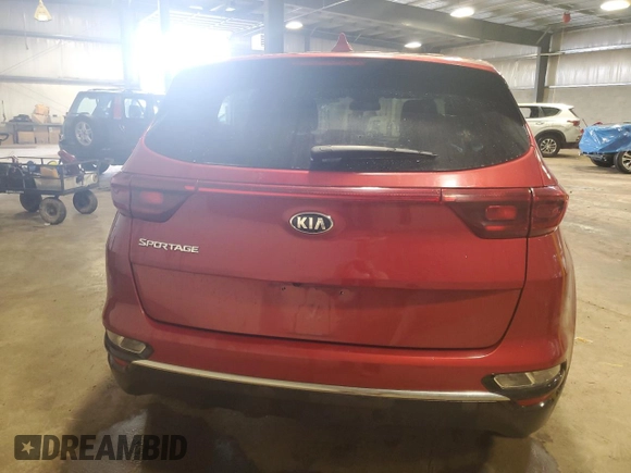 2020 Kia Sportage LX with VIN KNDPM3ACXL7725095, listed as a Copart auction lot 51102965 with 28,759 mi miles and Salvage Title. Bid and sale history available at carsss.com. Image 6.