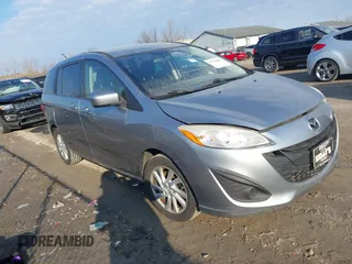 2012 Mazda 5 Sport with VIN JM1CW2BL1C0115788, listed as a IAAI auction lot 41770484 with 154,182 mi miles. Bid and sale history available at carsss.com. Image 1.
