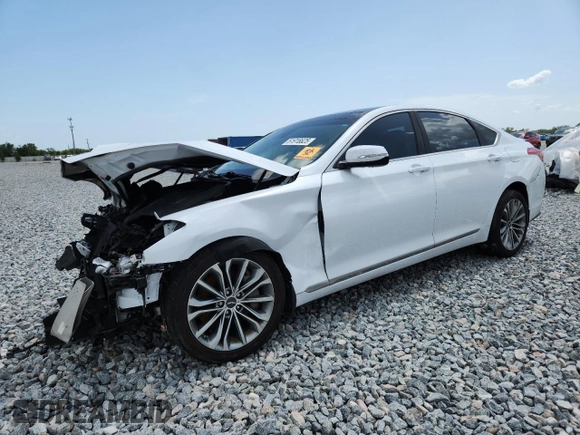 2017 Genesis G80 3.8L z VIN KMHGN4JE5HU167732, wystawiony jako Copart lot #61916625 z przebiegiem Nie podano mil oraz Szkoda całkowita • Salvage title. Historia ofert i sprzedaży dostępna na DreamBid. Obrazek 1.