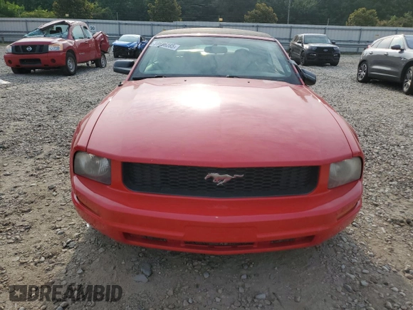 2007 Ford Mustang Deluxe with VIN 1ZVFT84N475327789, listed as a Copart auction lot 59696285 with 192,049 mi miles and Salvage title. Bid and sale history available at DreamBid. Image 5.