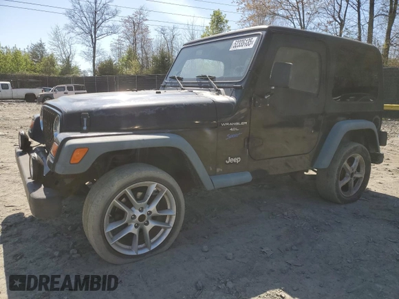 1997 Jeep Wrangler Sport with VIN 1J4FY19SXVP514573, listed as a Copart auction lot 52335135 with 89,479 mi miles and Clean Title. Bid and sale history available at carsss.com. Image 1.