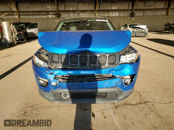2021 Jeep Compass Altitude with VIN 3C4NJCBB9MT501884, listed as a Copart auction lot 50781865 with 81,841 mi miles and Salvage Title. Bid and sale history available at carsss.com. Image 5.