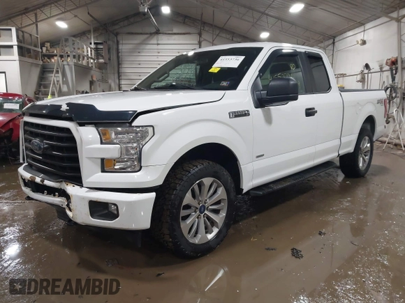 2017 Ford F-150 XL with VIN 1FTEX1EP4HFC84612, listed as a IAAI auction lot 41553736 with 145,235 mi miles. Bid and sale history available at carsss.com. Image 2.