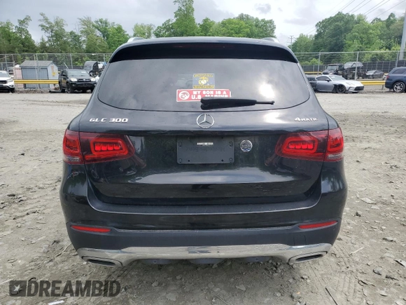 2022 Mercedes-Benz GLC 300 with VIN W1N0G8EB9NG024549, listed as a Copart auction lot 55960155 with 88,280 mi miles and Clean Title. Bid and sale history available at DreamBid. Image 6.