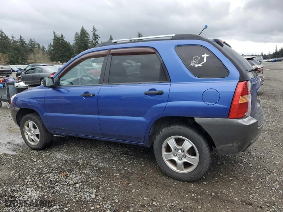 2007 Kia Sportage LX with VIN KNDJF724977304201, listed as a Copart auction lot 46894145 with 167,156 mi miles and Clean Title. Bid and sale history available at carsss.com. Image 2.