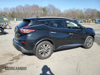 2015 Nissan Murano SL with VIN 5N1AZ2MH1FN216727, listed as a Copart auction lot 52558545 with 99,885 mi miles and Salvage Title. Bid and sale history available at DreamBid. Image 3.