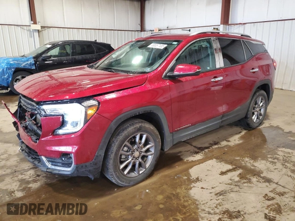 2024 GMC Terrain SLT with VIN 3GKALVEG8RL256700, listed as a Copart auction lot 58557105 with 11,982 mi miles and Salvage title. Bid and sale history available at DreamBid. Image 1.