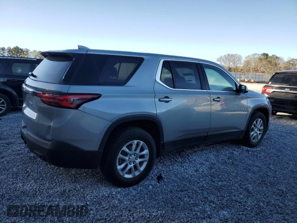 2023 Chevrolet Traverse LS with VIN 1GNERFKW4PJ285541, listed as a Copart auction lot 49305425 with 33,761 mi miles and Clean Title. Bid and sale history available at DreamBid. Image 3.