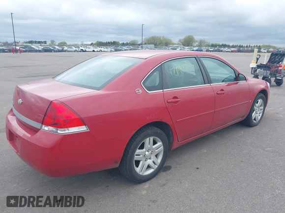 2008 Chevrolet Impala LT with VIN 2G1WT55NX81241320, listed as a IAAI auction lot 42180059 with 167,890 mi miles and . Bid and sale history available at DreamBid. Image 4.
