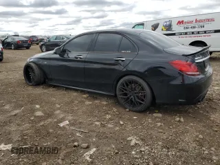 2019 Mercedes-Benz C 43 AMG with VIN 55SWF6EB8KU285667, listed as a Copart auction lot 52937315 with 57,274 mi miles and Salvage title. Bid and sale history available at DreamBid. Image 2.
