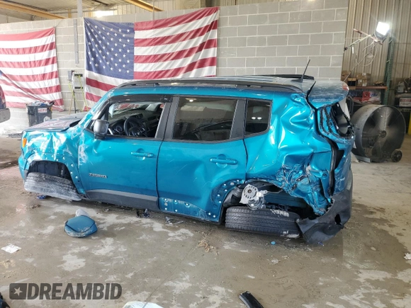 2020 Jeep Renegade Sport with VIN ZACNJAA13LPL94704, listed as a Copart auction lot 65293964 with 37,609 mi miles and Salvage Title. Bid and sale history available at DreamBid. Image 2.