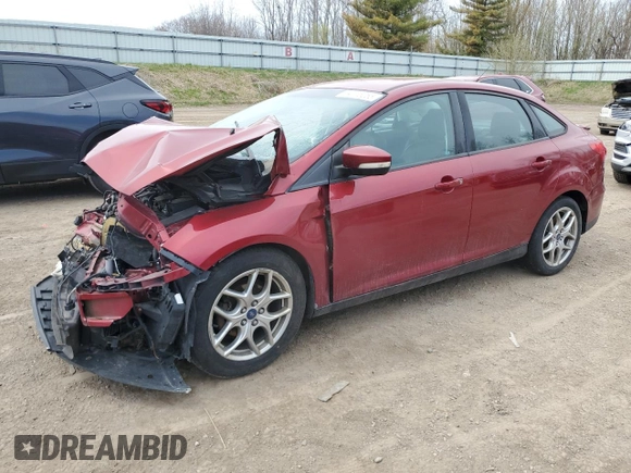 2015 Ford Focus SE with VIN 1FADP3F20FL340284, listed as a Copart auction lot 54115255 with 166,433 mi miles and Clean Title. Bid and sale history available at DreamBid. Image 1.