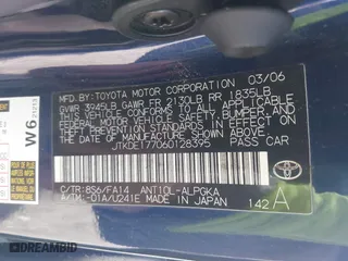 2006 Scion tC with VIN JTKDE177060128395, listed as a IAAI auction lot 41934031 with 181,740 mi miles. Bid and sale history available at carsss.com. Image 9.