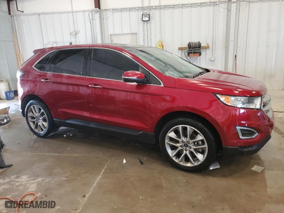 2018 Ford Edge Titanium with VIN 2FMPK4K96JBC28611, listed as a Copart auction lot 70582944 with 0 mi miles and Salvage Title. Bid and sale history available at carsss.com. Image 4.
