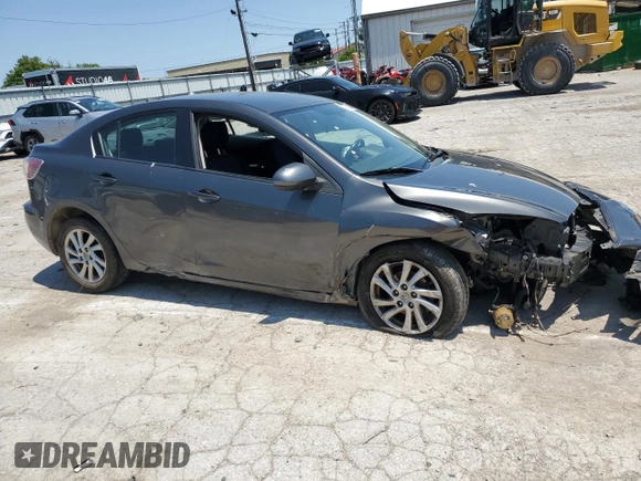 2012 Mazda 3 i Touring with VIN JM1BL1V77C1700351, listed as a Copart auction lot 59268645 with Not provided miles and Salvage title. Bid and sale history available at DreamBid. Image 4.
