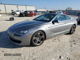 2012 BMW 6 Series 650i xDrive with VIN WBALX5C52CC894497, listed as a Copart auction lot 87381254 with 103,753 mi miles and Salvage Title. Bid and sale history available at carsss.com. Image 1.