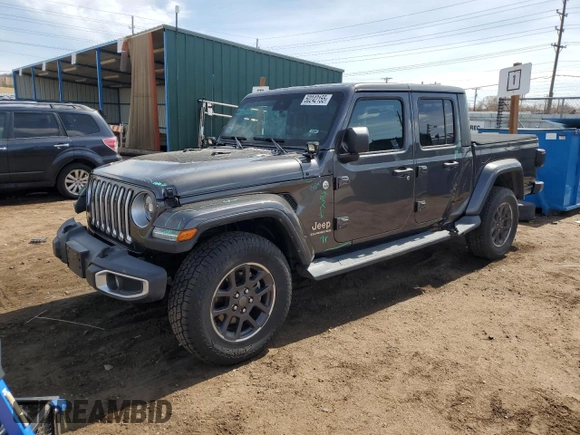 2021 Jeep Gladiator Overland with VIN 1C6HJTFG0ML603872, listed as a Copart auction lot 50242155 with 39,109 mi miles and Salvage title. Bid and sale history available at DreamBid. Image 1.