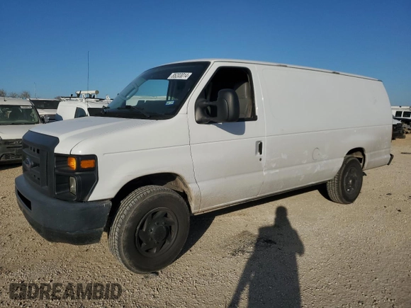 2013 Ford Econoline Cargo Commercial with VIN 1FTNS2EW5DDA61514, listed as a Copart auction lot 85203014 with 158,672 mi miles and Salvage Title. Bid and sale history available at carsss.com. Image 1.