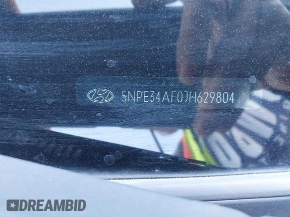 2018 Hyundai Sonata SEL with VIN 5NPE34AF0JH629804, listed as a IAAI auction lot 41388818 with 114,383 mi miles and . Bid and sale history available at DreamBid. Image 9.