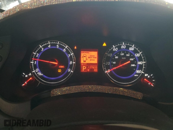 2010 Infiniti EX Journey with VIN JN1AJ0HP0AM702402, listed as a Copart auction lot 60933294 with 137,632 mi miles and Salvage Title. Bid and sale history available at DreamBid. Image 9.