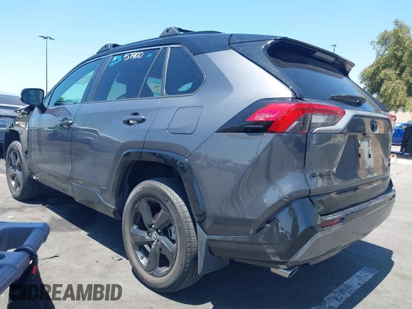 2021 Toyota RAV4 Hybrid XSE with VIN 2T3E6RFVXMW016803, listed as a IAAI auction lot 42135617 with 40,898 mi miles and . Bid and sale history available at DreamBid. Image 3.