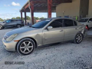 2003 Infiniti G35 w/Leather with VIN JNKCV51E53M317323, listed as a Copart auction lot 44179645 with 192,228 mi miles and Salvage Title. Bid and sale history available at carsss.com. Image 1.