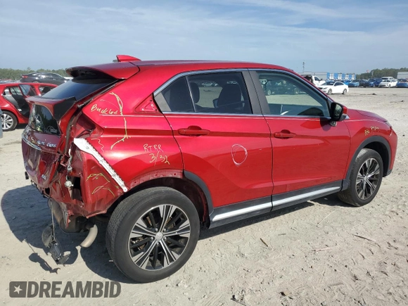 2018 Mitsubishi Eclipse Cross SE z VIN JA4AT5AA6JZ041241, wystawiony jako Copart lot #58379505 z przebiegiem 87 099 mil mil oraz Szkoda całkowita • Salvage title. Historia ofert i sprzedaży dostępna na DreamBid. Obrazek 3.