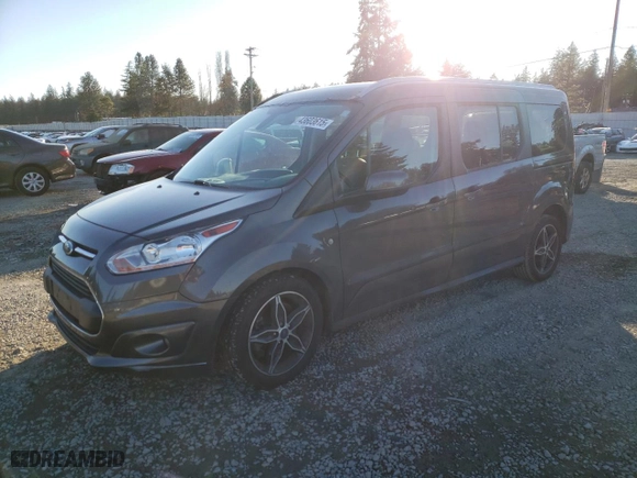 2016 Ford Transit Connect Wagon Titanium with VIN NM0GE9G71G1290760, listed as a Copart auction lot 43603615 with 36,814 mi miles and Salvage Title. Bid and sale history available at carsss.com. Image 1.