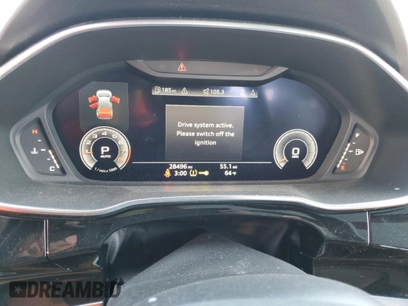2020 Audi Q3 Premium Plus with VIN WA1BECF35L1017737, listed as a Copart auction lot 46367503 with 28,496 mi miles and . Bid and sale history available at DreamBid. Image 9.