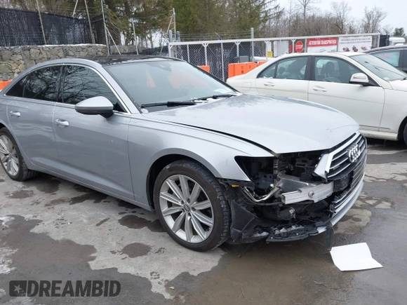 2019 Audi A6 Premium Plus with VIN WAUE8AF23KN119855, listed as a IAAI auction lot 41552717 with 43,677 mi miles. Bid and sale history available at carsss.com. Image 1.