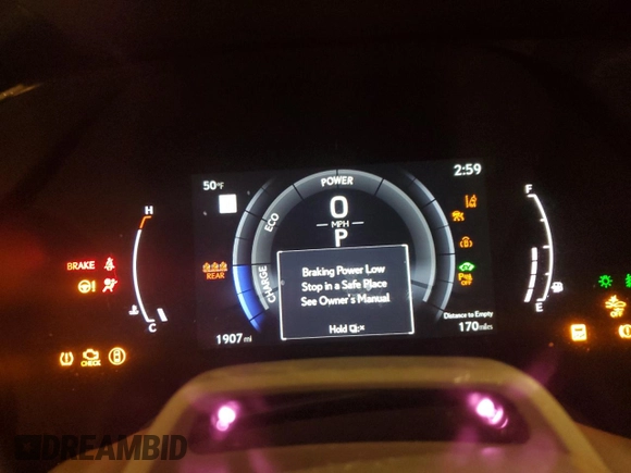2024 Lexus RX 500h F Sport Performance z VIN 2T2BCMEA6RC012600, wystawiony jako Copart lot #88154515 z przebiegiem 1 907 mil mil oraz Szkoda całkowita • Salvage title. Historia ofert i sprzedaży dostępna na DreamBid. Obrazek 9.