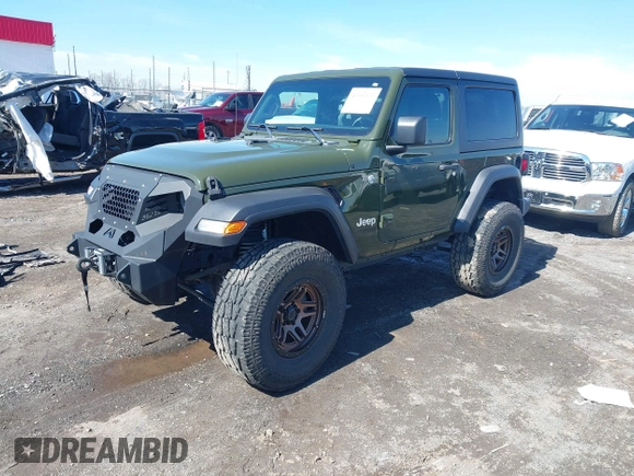 2021 Jeep Wrangler 80th Anniversary with VIN 1C4HJXAG4MW647038, listed as a IAAI auction lot 41580575 with 19,051 mi miles and . Bid and sale history available at DreamBid. Image 17.