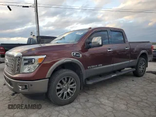 2017 Nissan Titan XD SV with VIN 1N6BA1F46HN522679, listed as a Copart auction lot 79296794 with 140,454 mi miles and Salvage Title. Bid and sale history available at carsss.com. Image 1.