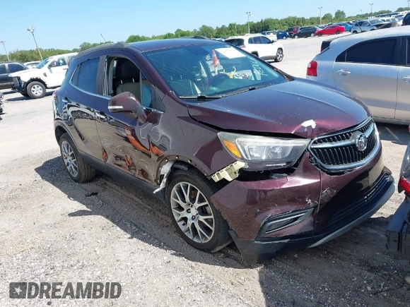 2018 Buick Encore Sport Touring with VIN KL4CJ1SB1JB641530, listed as a IAAI auction lot 42057859 with 151,364 mi miles. Bid and sale history available at carsss.com. Image 1.