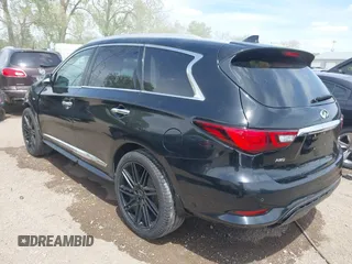 2019 Infiniti QX60 Luxe with VIN 5N1DL0MM3KC534242, listed as a IAAI auction lot 42178116 with 71,290 mi miles and . Bid and sale history available at DreamBid. Image 3.