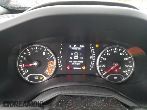 2023 Jeep Renegade Upland with VIN ZACNJDB16PPP57566, listed as a Copart auction lot 47994015 with 16,509 mi miles and Salvage title. Bid and sale history available at DreamBid. Image 9.