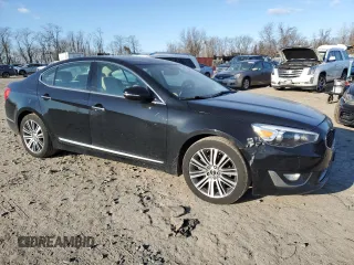 2014 Kia Cadenza Premium with VIN KNALN4D71E5161624, listed as a Copart auction lot 46148195 with 138,563 mi miles and Clean Title. Bid and sale history available at carsss.com. Image 4.