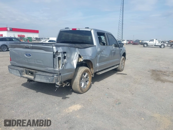 2023 Ford F-150 XL with VIN 1FTFW1E82PKF84459, listed as a IAAI auction lot 41649953 with 17,685 mi miles and . Bid and sale history available at carsss.com. Image 4.