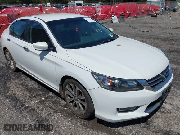 2013 Honda Accord Sport with VIN 1HGCR2F57DA281989, listed as a IAAI auction lot 41990139 with 173,896 mi miles and . Bid and sale history available at DreamBid. Image 1.