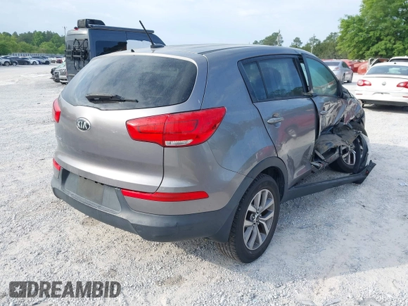 2016 Kia Sportage LX with VIN KNDPB3AC9G7846454, listed as a IAAI auction lot 42093337 with 143,513 mi miles. Bid and sale history available at carsss.com. Image 4.