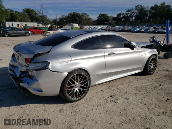 2017 Mercedes-Benz C 63 S AMG with VIN WDDWJ8HB4HF471689, listed as a Copart auction lot 87225834 with 77,678 mi miles and Salvage Title. Bid and sale history available at carsss.com. Image 3.
